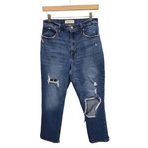 Abercrombie‎ & Fitch The Ankle Straight Ultra High Rise Jean 28/6R Curve Love